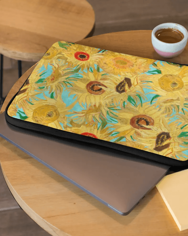 Vincent Van Gogh's Sunflowers Laptop Sleeve - Laptop Sleeve | My Turtle
